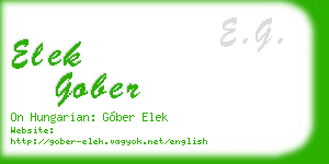 elek gober business card